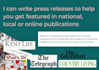 write you a press release that actually sells