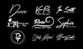 create a unique signature logo,multiple design concepts