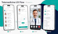 design a telemedicine and doctor appointment app UI UX