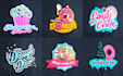 design creative candy, chocolate, bakery, sweets or food logo