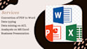 do  freelance data entry work job, file conversions,  copy past, data mining