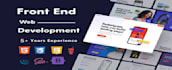 be your front end web developer using html CSS bootstrap and javascript