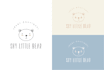 create modern boho hand drawn baby brand and kids logo