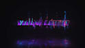 create cyberpunk neon light logo reveal intro animation video