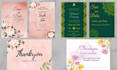 design a beautiful wedding card or invitation card