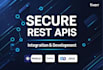 develop and integrate secure rest apis for websites, apps, and systems