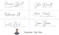 design premium and luxury signature logo