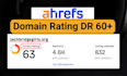 increase DR 70 plus and ahrefs domain rating 50, 60 with seo backlinks