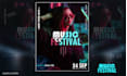 design advert, food, music and party flyer design