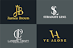 do creative monogram luxury fashion clothing brand logo