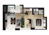 create detailed colored and textured floor plan