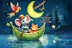 illustrate children book with ai in your preferred style