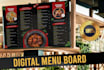do creative awesome restaurant menu