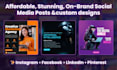 design social media post and animated posts