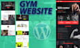 create a personal trainer website for gym workout