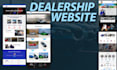 create boat, car dealership website