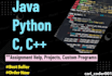 do java python c cpp sql programming assignment and projects