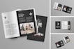 design a modern minimalist logo with brand style guide, corporate identity