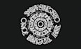 do black and white a calligram blackletter