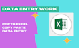 do data entry, typing, and excel work