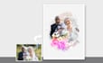 create watercolor wedding photo