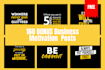 design 520 and 160 business infographics , motivation posts