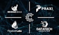 do a modern tech startup ,security and technology logo