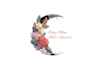 create pregnancy, wellness, baby moon logo