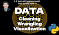 do data wrangling, data analysis, and data visualization using python