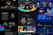 create a modern nft website or nft landing page design