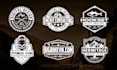 do retro badge, patch, emblem, and vintage logo design