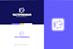 design modern flat tech app saas ai platform software logo