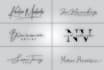 do scripted, cursive, calligraphy, handwritten signature logo