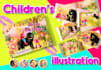 illustrate handdraw children story book illustration
