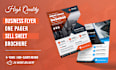 design corporate flyer, one pager, sell sheet, and postcard