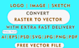 modify fix revamp edit alter upgrade enhance redesign and vectorize logo