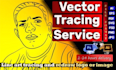 recreate your logo or image in vector, manual tracing