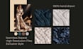 design premium hand drawn patterns for textiles and fabrics