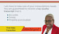 transcribe your english audio or video