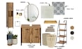 design your bathroom, mood board, and 2d layout