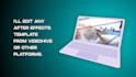 edit after effects template from videohive or other platforms