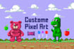 draw awesome pixel art stickers by your request