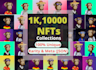 generate unique ai nft art collections up to 10k