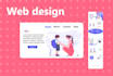 design landing page , website design, web UI UX
