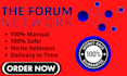 build contextual and niche relevant forum posting backlinks