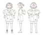 create a 2d character turnaround