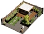 design your landscape, garden, backyard, terrace, 3d realistic rendering