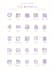 design modern line icon sets for website and app