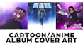 make you a cartoon anime cover art