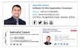create professional clickable HTML email signature